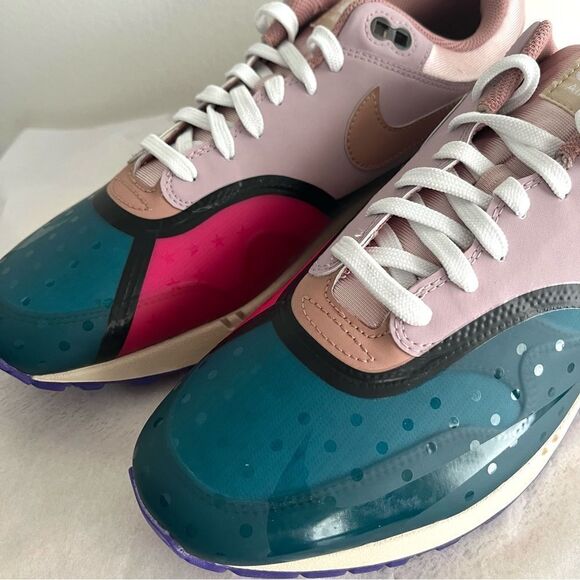 Nike Air Max 1 Premium Plum Fog Fossil Rose Womens Size 13 NWOB - Picture 4 of 11